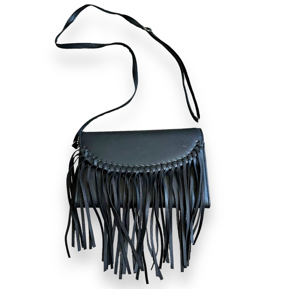 Fringe Crossbody Envelope Bag